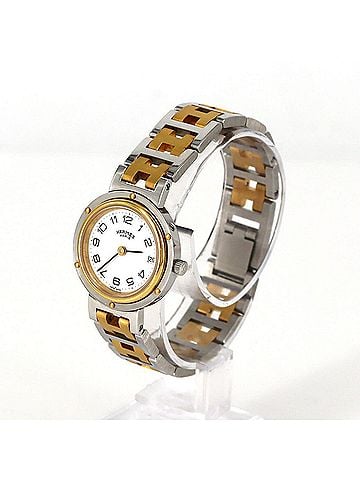 Hermès Hermes Clipper Combination SSxGP Quartz Watch (view 2)