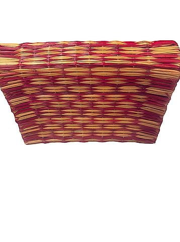 Veronica Beard Fiera Woven Red Straw  Clutch (view 2)