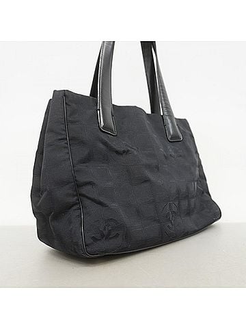 Chanel Chanel New Travel Nylon Tote Bag, Black, Women's (view 2)