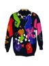 The Limited Graphic Black Multi Color Pullover Sweater Size L - photo 1