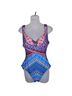 Miraclesuit Graphic Stripes Aztec Or Tribal Print Multi Color One Piece Swimsuit Size 12 - photo 1