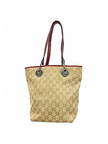 Gucci Gucci GG Canvas Tote Bag 120840 Beige Bordeaux Women's (view 1)