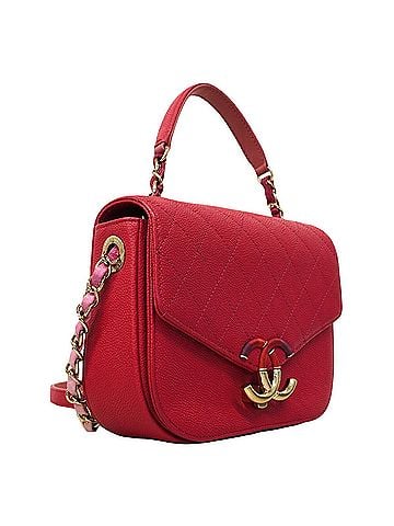 Chanel Chanel Matelassé Chain Shoulder Bag, Caviar Leather, Pink, 2-way Bag for Women, P2881360 (view 2)