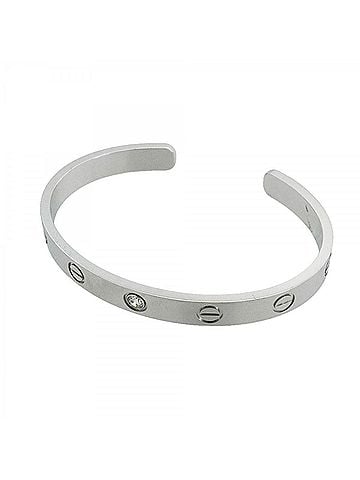 Cartier Cartier Love Bracelet Bangle 1PD 18KWG White Gold Diamond Ladies (view 1)