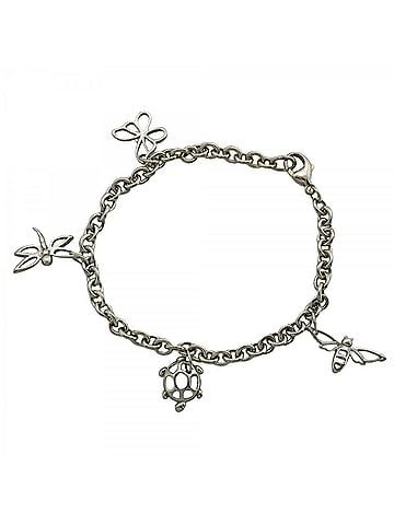 Tiffany & Co. Tiffany & Co. Bracelet with Dragonfly, Turtle, Bee, and Butterfly Design, Sterling Silver 925, Women's (view 1)