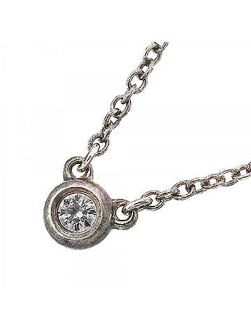 Tiffany & Co. Tiffany & Co. By the Yard Necklace, 1PD (One Diamond), Sterling Silver 925, Women's (view 1)