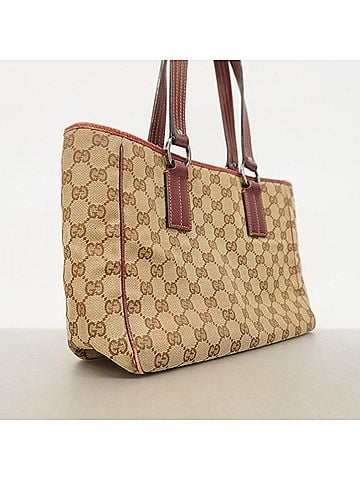 Gucci Gucci GG Canvas Tote Bag 113019 Beige Brown Women's (view 2)