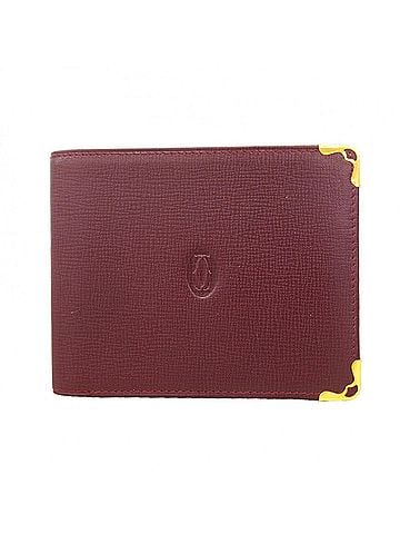 Cartier Cartier Must Leather Wallet, Bordeaux, Women's (view 1)