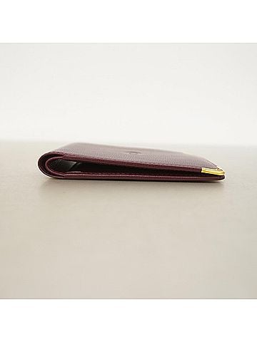 Cartier Cartier Must Leather Wallet, Bordeaux, Women's (view 2)