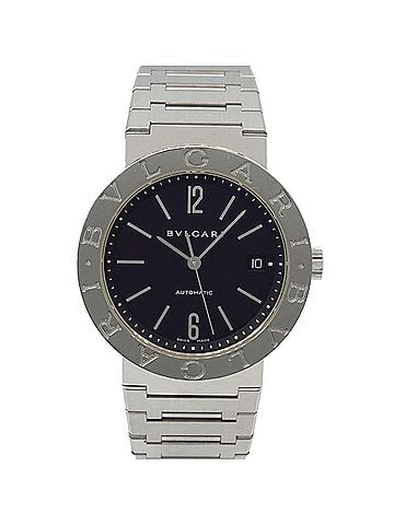 Bvlgari BVLGARI BB38SS Men's Watch Date Black Automatic Self-winding (view 1)