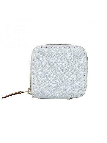 Hermès Hermes Azap Compact Mini Wallet/Coin Case, Veau Epsom Leather, Blue Plume, Y Stamp, Women's. (view 1)