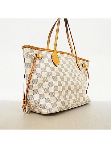 Louis Vuitton Louis Vuitton Damier Azur Neverfull PM Tote Bag N51110 White Women's (view 2)