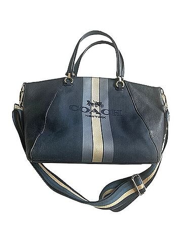 Coach Horse & Carriage Jacquard Prairie Stripe Satchel Satchel (view 1)