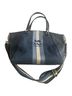 Coach 100% Cotton 100% Leather Jacquard Blue Ivory Satchel One size - photo 1
