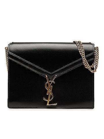 Saint Laurent Smooth Calfskin Monogram Cassandra Clasp Bag (view 1)