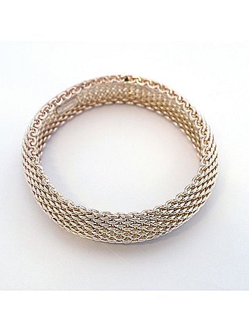 Tiffany & Co. Tiffany & Co. Somerset Sterling Silver Bangle for Women (view 2)