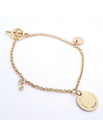 Hermès Hermes Ex-Libris Bracelet 1PD 18KPG Pink Gold Diamond Women's (view 2)