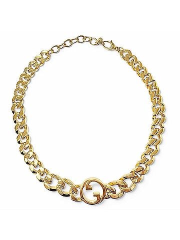 Gucci GUCCI 774555 Blondie Chain Necklace, Interlocking G Choker, Gold, Made in Italy, Women's, Highly Recommended ? (view 1)