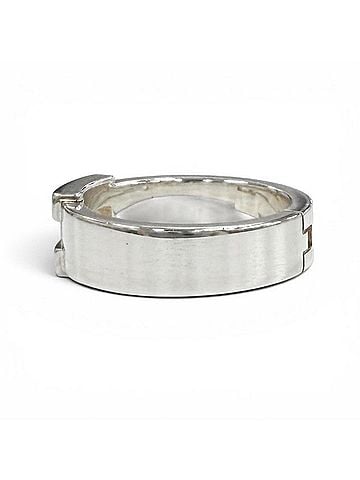 Hermès HERMES Hercules AG925 H-motif ring, silver, weight 4.97g, women's. (view 2)
