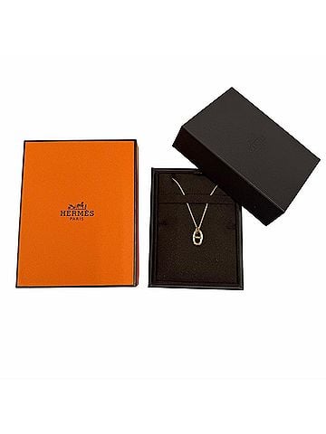 Hermès HERMES Farandole PM Chaine d'Ancre 750 (PG) Necklace, Pink Gold, Made in France, Weight 5.17g, Women's, Comes with Box. (25A344374) (view 2)