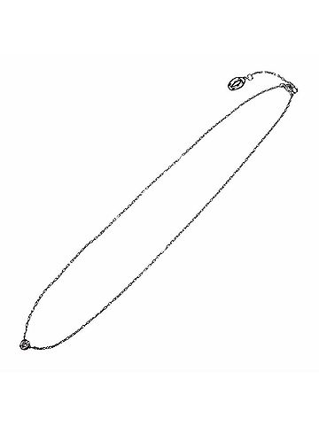 Cartier Cartier CPC002 Damour SM Diamond 1P 750 (WG) Necklace White Gold Diameter 4.3mm Weight 2.93g Women's (view 2)