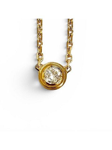 Cartier Cartier RSL390 Damour XS Diamond Necklace, 750 PG (Pink Gold), Weight 2.11g, Women's, Highly Recommended! (view 1)