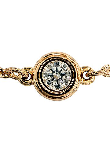 Tiffany & Co. TIFFANY&Co. Tiffany By the Yard Elsa Peretti 750 (PG) Bracelet with 1 Diamond (approx. 0.1ct), approx. 4.55mm Diameter, Pink Gold, Made in Spain, Weight 1.34g, Women's. (view 2)