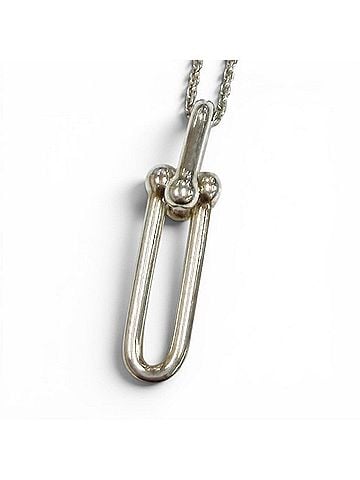 Tiffany & Co. TIFFANY&Co. Tiffany HardWear AG925 Link Necklace, purchased August 2020. Approx. 46cm total length. 8.5g. Women's necklace. Comes with box and dust bag. (view 1)