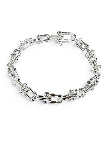 Tiffany & Co. TIFFANY&Co. Tiffany HardWear Small Link Bracelet, AG925, 24 links, Silver, Weight 16.0g, Women's. (view 1)