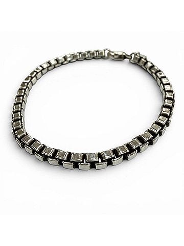Tiffany & Co. TIFFANY&Co. Tiffany Venetian 925 Chain Bracelet, Silver, Weight 16.1g, Suitable for Women and Men, Accessory (view 1)