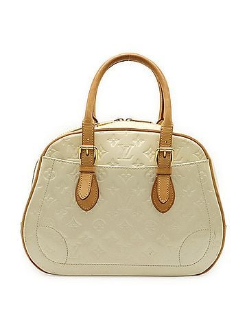 Louis Vuitton LOUIS VUITTON Louis Vuitton Monogram Vernis Summit Drive Handbag Enamel Calf Perle M93514 (view 1)