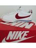Nike 100% Leather White Red Sneakers Size 6 1/2 - photo 4