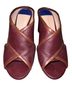 Stuart Weitzman 100% Leather Burgundy Brown Heels Size 9 - photo 1