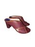 Stuart Weitzman 100% Leather Burgundy Brown Heels Size 9 - photo 7