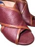Stuart Weitzman 100% Leather Burgundy Brown Heels Size 9 - photo 4