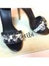 Tibi Stripes Black White Sandals Size 7 - photo 5