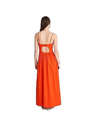 Madewell Cotton Poplin Seamed Maxi Dress Casual Dress (view 2)