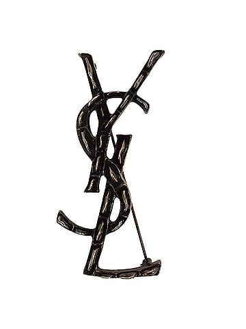 Yves Saint Laurent Yves Saint Laurent SAINT LAURENT PARIS YSL Opium Brooch, Silver Color, Men's & Women's (view 1)