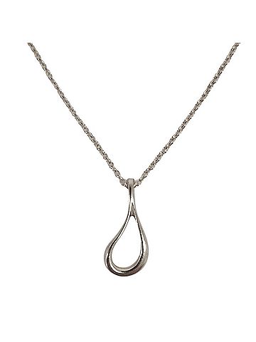 Tiffany & Co. Tiffany & Co. Open Teardrop Necklace, 925 Sterling Silver, Women's (view 2)