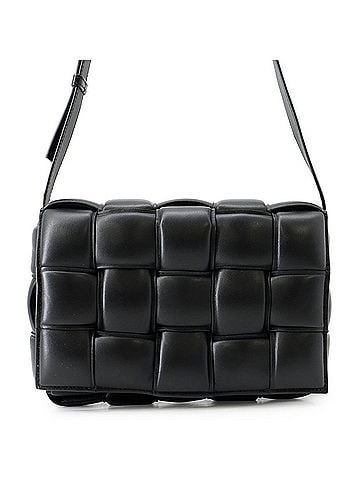 Bottega Veneta Bottega Veneta Shoulder Bag Intrecciato Padded Cassette Lambskin 591970 BOTTEGA VENETA Black Handbag (view 1)