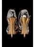 BCBGMAXAZRIA Snake Print Black Gold White Heels Size 7 1/2 - photo 3