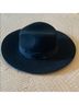 Brixton 100% Wool Black Fedora Size L - photo 4