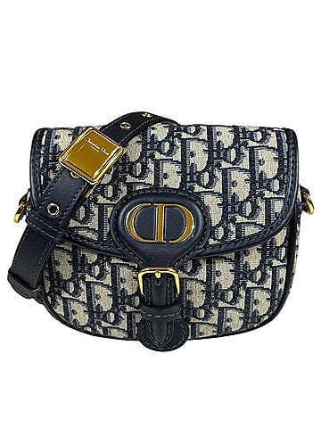 Christian Dior Christian Dior Dior Bobby Oblique Shoulder Bag, Leather M9317UTZQ-M928, Navy, Women's (view 1)