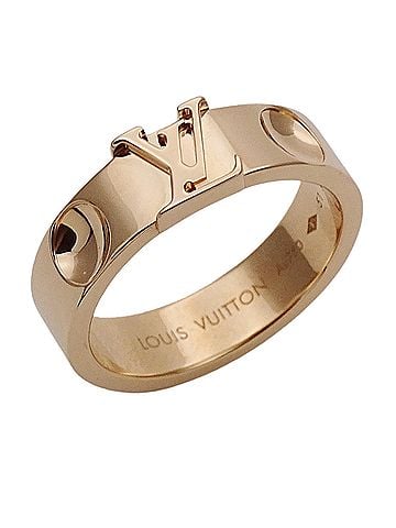 Louis Vuitton Louis Vuitton LOUIS VUITTON Ring for Women, Brand Ring, 750PG Empreinte LV Pink Gold Q9K98A #51 (approx. 1) Jewelry (view 1)