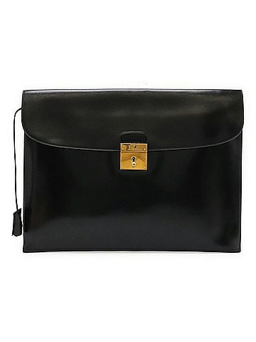 Hermès HERMES Hermes Kilius Second Bag Clutch Handbag Box Calf Leather Black ?P Stamp (view 2)