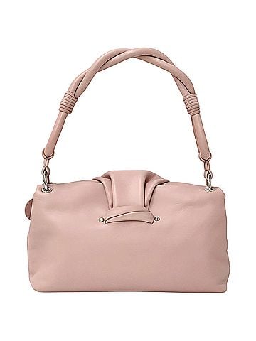 Christian Dior Christian Dior Dior handbag for women, brand name Demiloon, shoulder bag, leather, pink, one-shoulder style. (view 2)