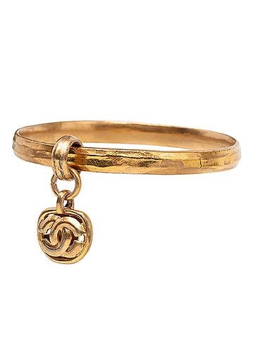Chanel Chanel Coco Mark Vintage Bangle, 96P Stamp, Gold Plated, Women's CHANEL (view 2)