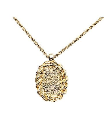 Christian Dior Christian Dior Dior Logo Necklace, Gold Plated, Women's (view 2)