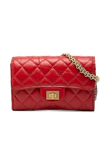 Chanel Quilted Aged Calfskin Reissue 2.55 Clutch with Chain (view 1)
