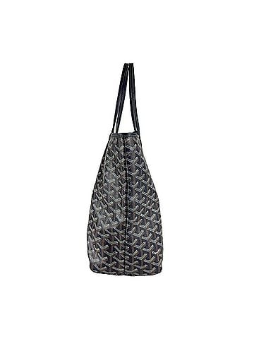 Goyard Goyard Saint Louis PM Tote Bag, Leather, Navy, Brown, White, Silver, Men's & Women's (z9980) (view 2)